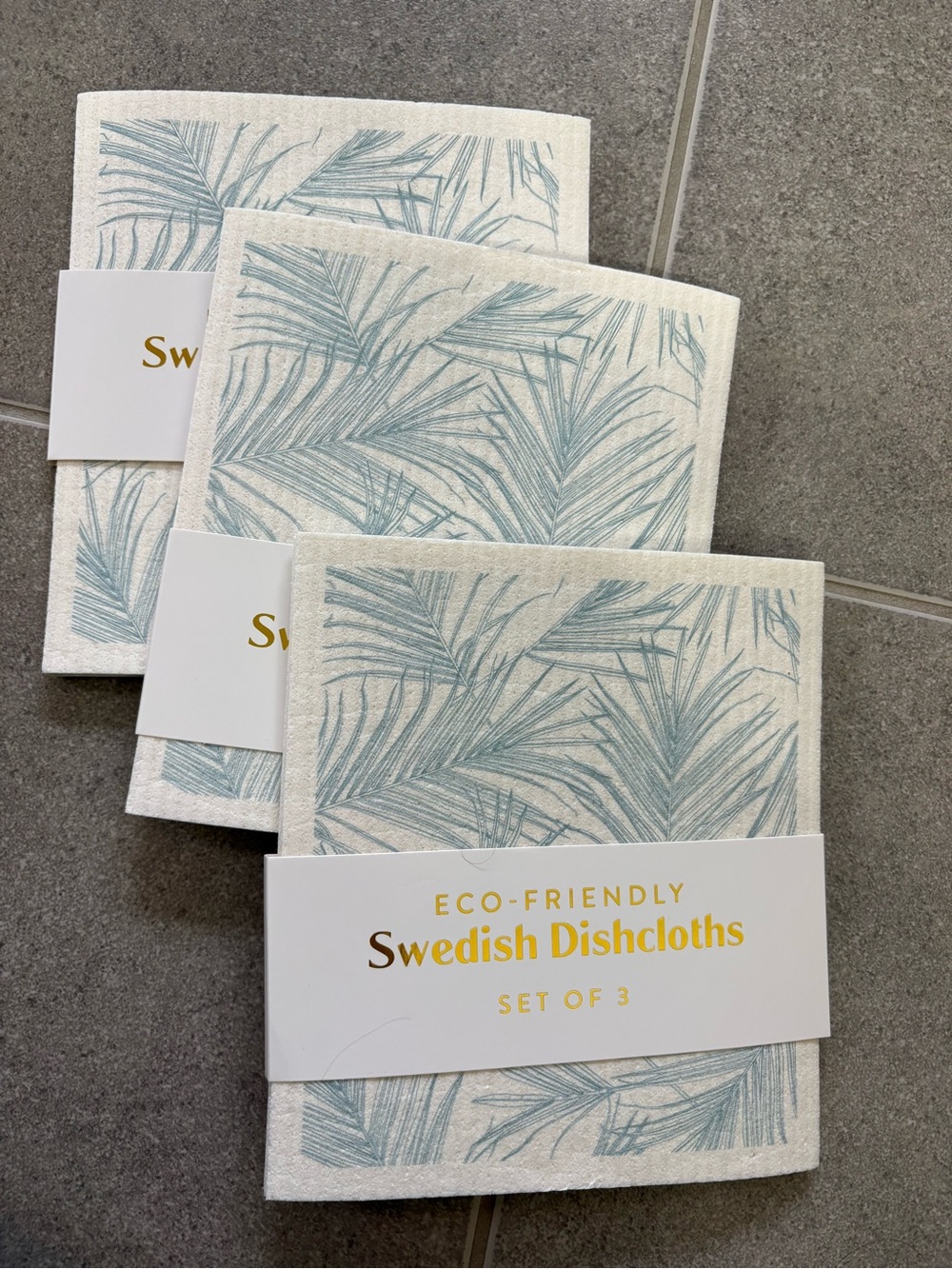 Eco-Friendly Swedish Dishcloths - 3 sets of 3= 9 cloths total. - NWT